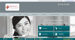 Desktop Screenshot of hollanddentalcare.com